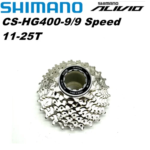 Imagen 2 del producto Shimano Alivio M4000 HG400-9 9 velocidades bicicleta Cassette MTB bicicleta de montaña rueda libre HG400 9S 11-28T 11-32T 11-34T 28T 32t 34t 36t