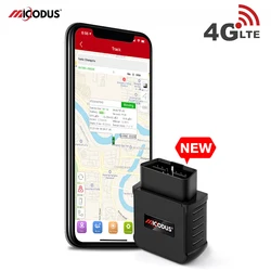 MiCODUS-OBD GPS Tracker para carros, 4G, MV55G, motor 9-50V, alarme ligado e desligado, rastreador de carro GPS, dispositivo de rastreamento, alarme plug out, aplicativo gratuito vitalício, 2022