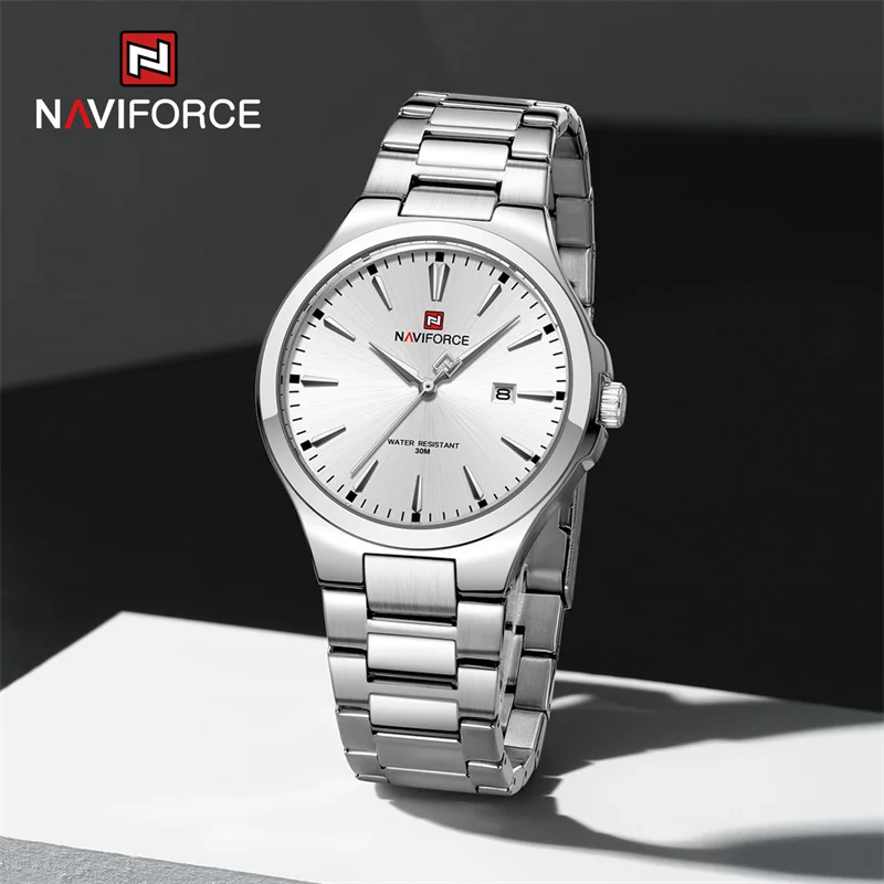 

NAVIFORCE Luxury Fashion Men's Watches Stainless Steel Strap Business Waterproof Date Quartz Wristwatch Relogio Masculino 2023