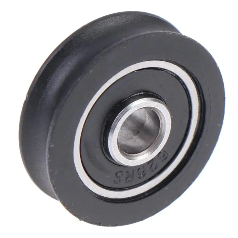 U Groove Nylon Bearing Roller 6x26x7mm POM Plastic Sliding Wheel Wear Resistant Load Bearing Guide Wheel For Door Window Track
