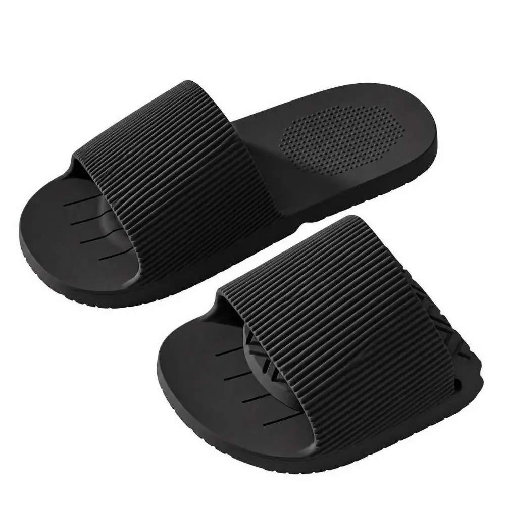 Soft EVA Foldable Slippers Flat Sole Massage Insole Travel Slippers Unisex Style Portable Bathroom Slippers For Women Man