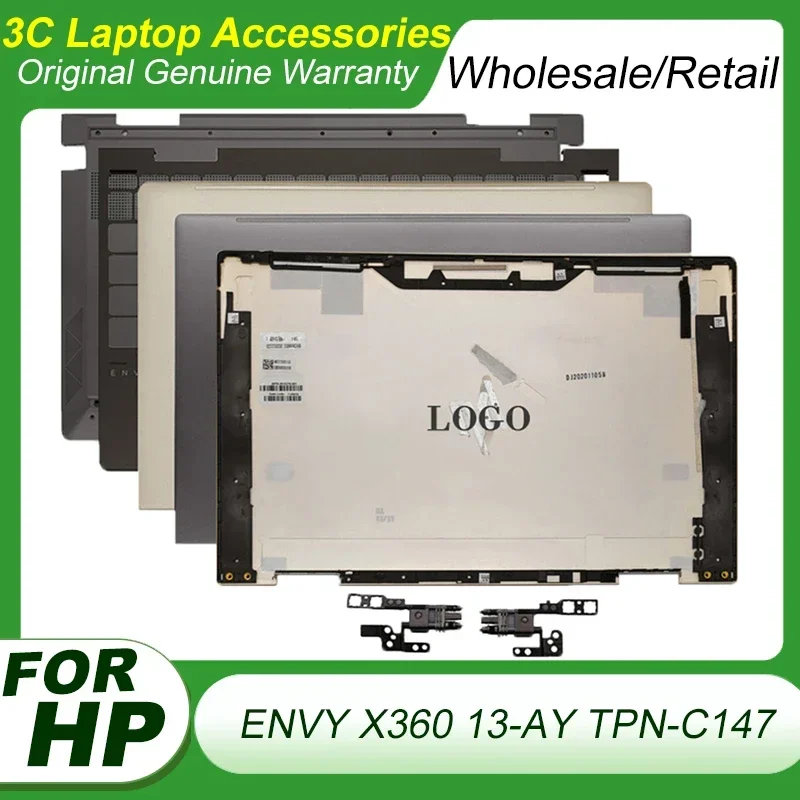 

New Original For HP ENVY X360 13-AY TPN-C147 Laptoop LCD Back Cover Hinges Palmrest Upper Top Case Bottom Base Case L94498-001