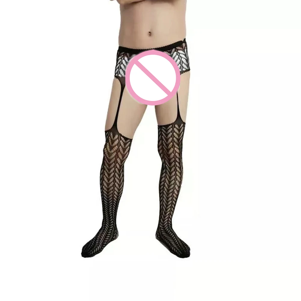 

Bodysuit Underwear Daliy Glossy Lightweight New Nylon Shiny Stockings Stretch Black Breathable Elastic Mens Comfy