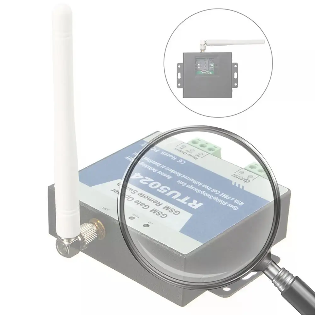 

Реле 2G/GSM SMS-вызов, пульт дистанционного управления, переключатель открывания ворот, батарея для оповещения о сбое питания, замена аксессуаров