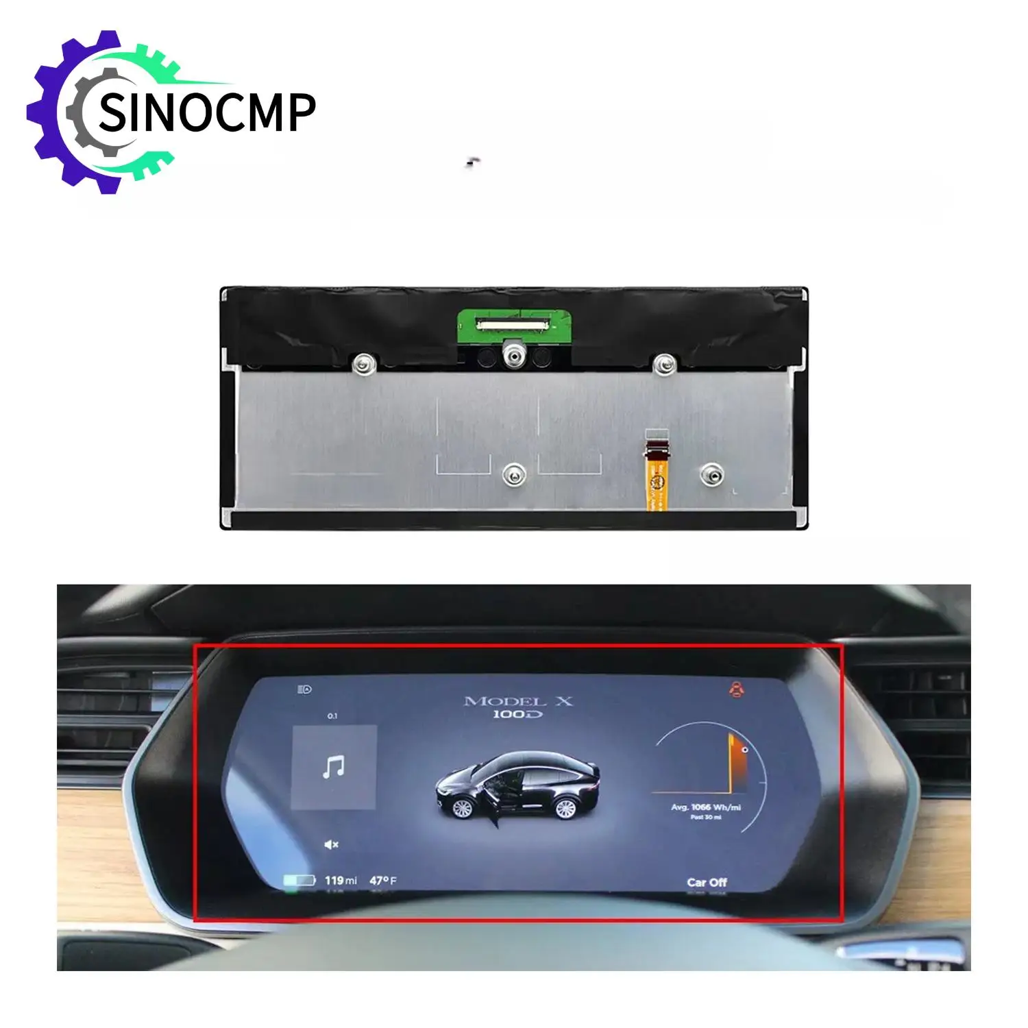 

LA123WF1SL01 12.3" LCD Display Digital Instrument Cluster for Tesla Model S S2 X GEN 2 LA123WF1(SL)(01) Screen Auto Accessories