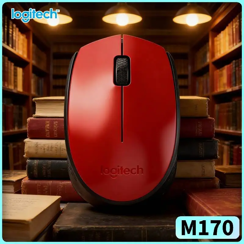 

Strong-Signal Logitech M170 Wireless Optical Mouse 2.4GHz 10m Range 1000DPI for Multi-OS Laptop Device Use