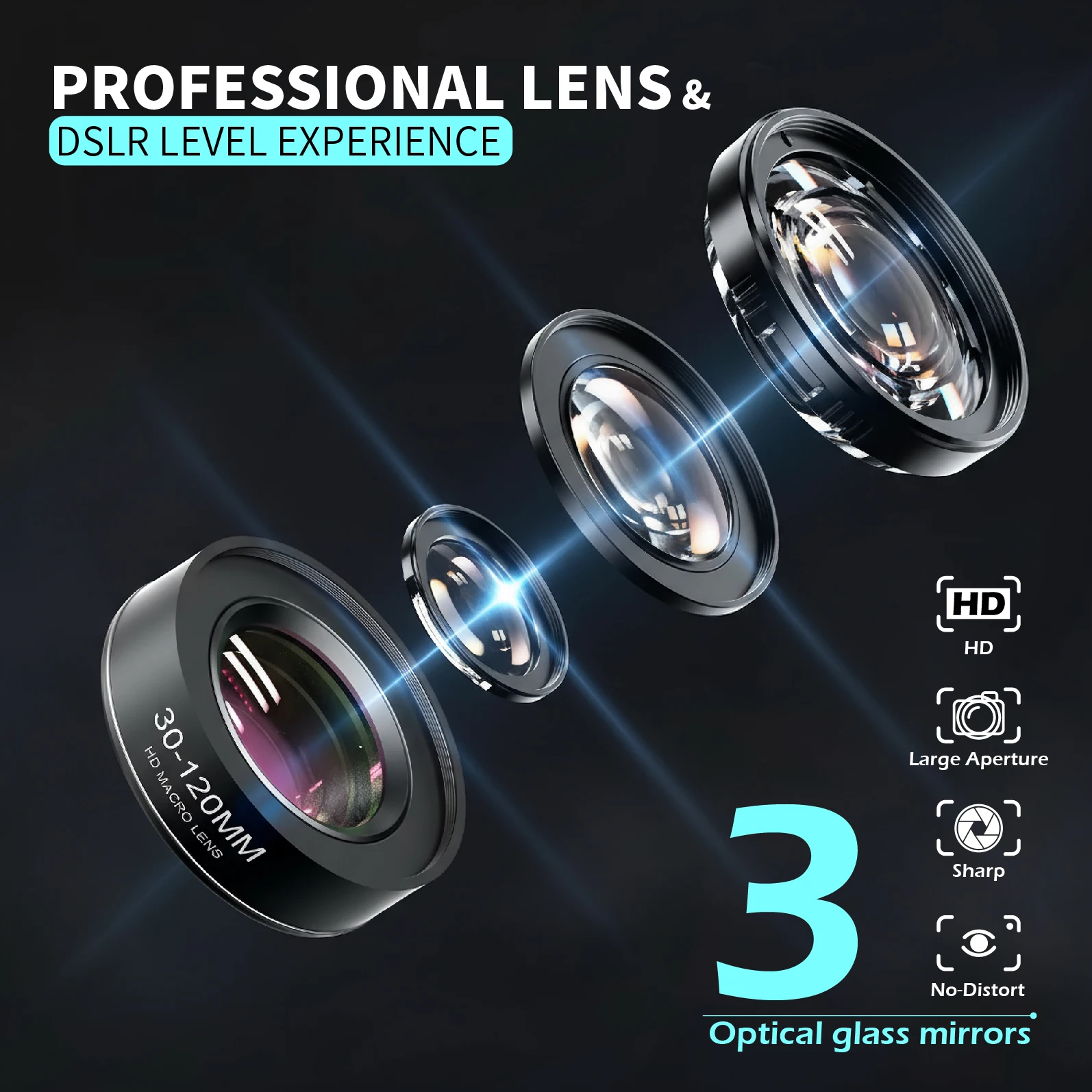 الهاتف المحمول الخارجي لين 10X HD 120 مللي متر ماكرو عدسة الهاتف العالمي كليب على عدسة الكاميرا آيفون سامسونج أندرويد جميع الهواتف الذكية