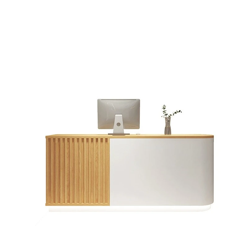 

Простой современный магазин одежды Касса Парикмахерская Небольшая стойка регистрации