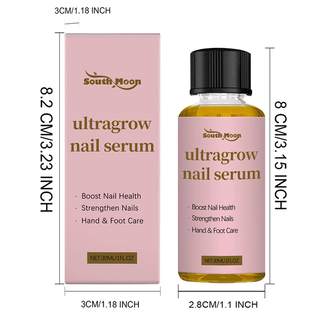 مصل نمو الأظافر فائق النمو، جوهر الأظافر لكسر الهش، مستخلص الزنجبيل الرقيق، زيت العناية بالأظافر للاستخدام اليومي