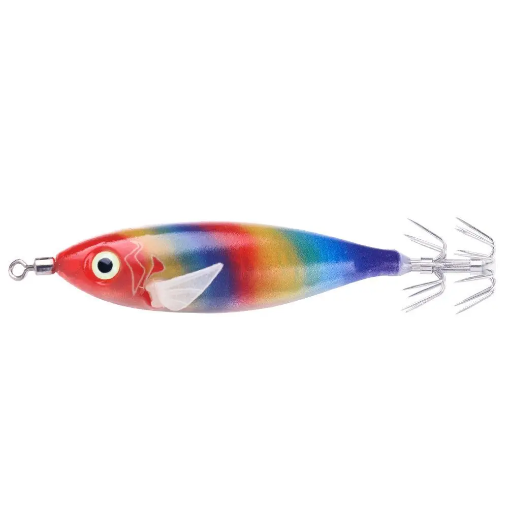 2024 fishing tackle wood shrimp lures lead sinker jigs hook Shrimp bait 8CM-6G Hook octopus lure simulation