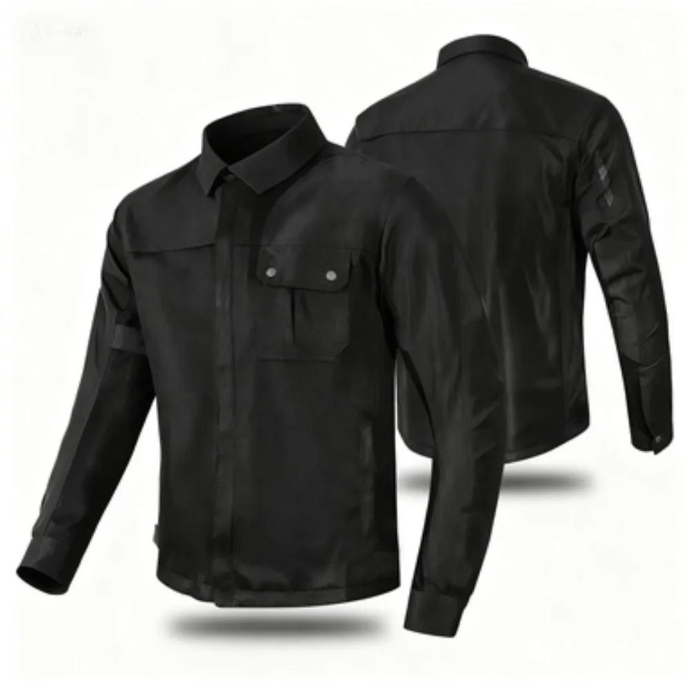 سترة كاجوال لركوب الدراجات النارية مع وسادات واقية: مضادة للصدمات، شبكية قابلة للتنفس #1