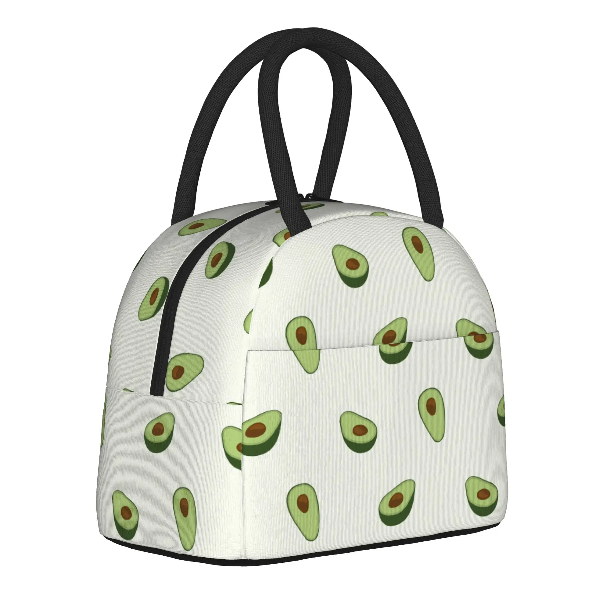

Avocado Insulated Lunch Bag Cooler Bag Reusable Fruit High Capacity Tote Lunch Box Bento Pouch College Picnic