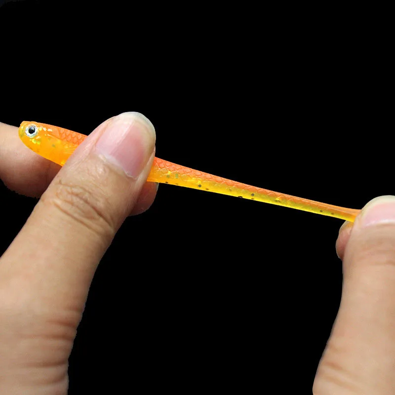 5Pcs  Fishing Lures Wobblers For Pike 6cm1.3g Soft Lure Silicone Bait  Fish  Artificial Baits Pesca Fishing Tackle Soft bait