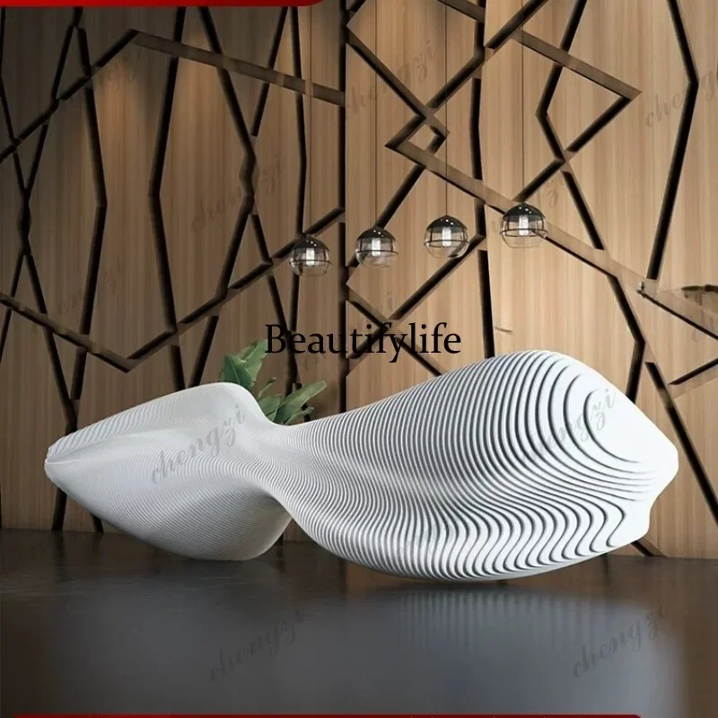 L181 Simple modern fashion paint special-shaped reception desk bar checkout page welcome desk