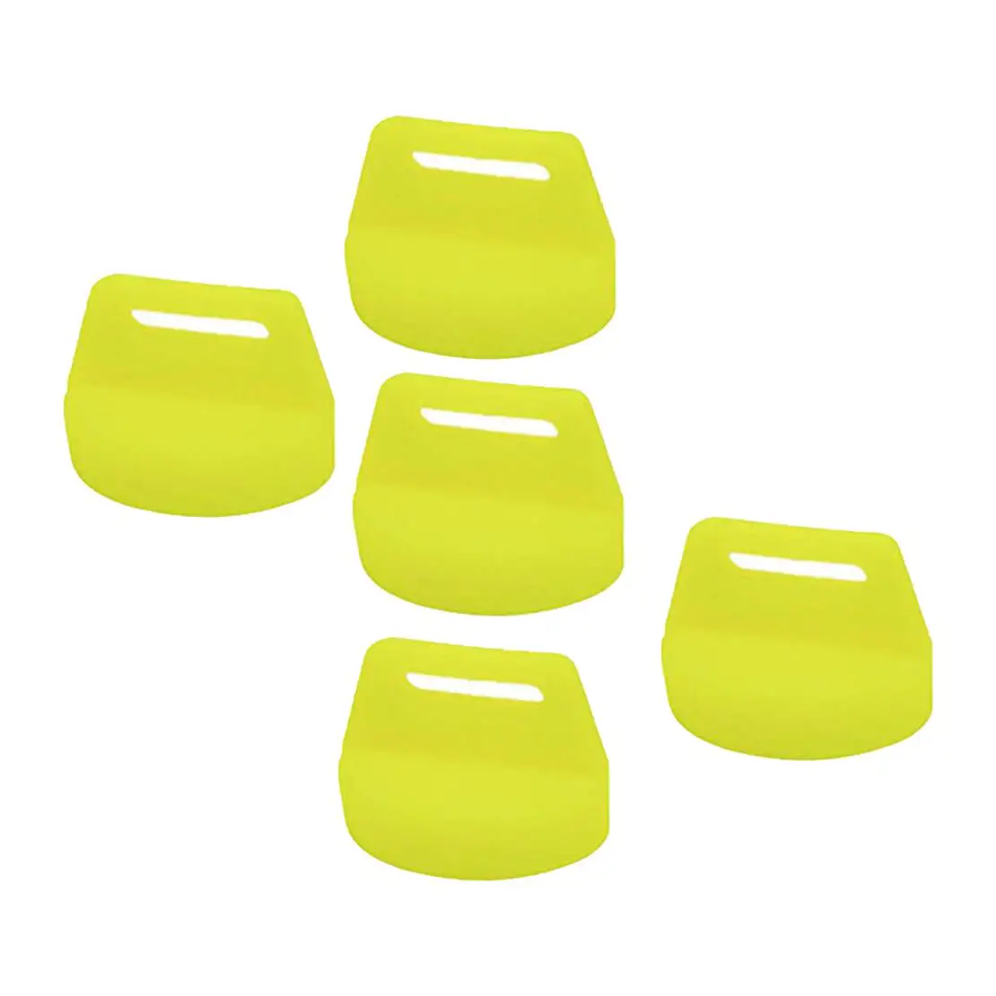 5pcs Yellow Ignition Key Cover Cap 5433534 5431964 Fit for Polaris Ranger Sportsman Scrambler RZR Magnum Yamaha G9 G14 G16 G22