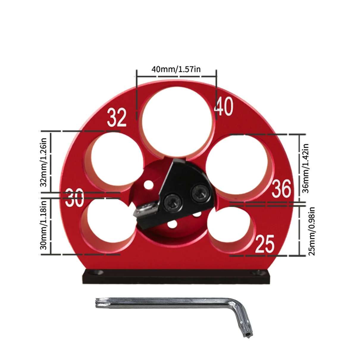 8-20mm/25-40mm Einstellbare Dübel Maker Jig Kit W-Hartmetall Klinge Holzbearbeitung Elektrische Bohrer Fräsen Dübel runde Stange Hilfs Werkzeug – Detail 4