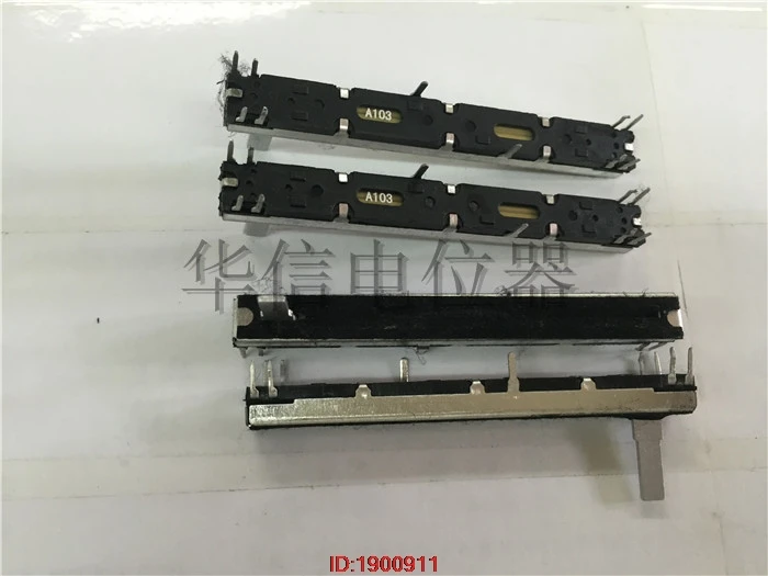 5pcs/lot Acoustics EFX8 7.5 cm double straight fader potentiometer A10K SC6082GH