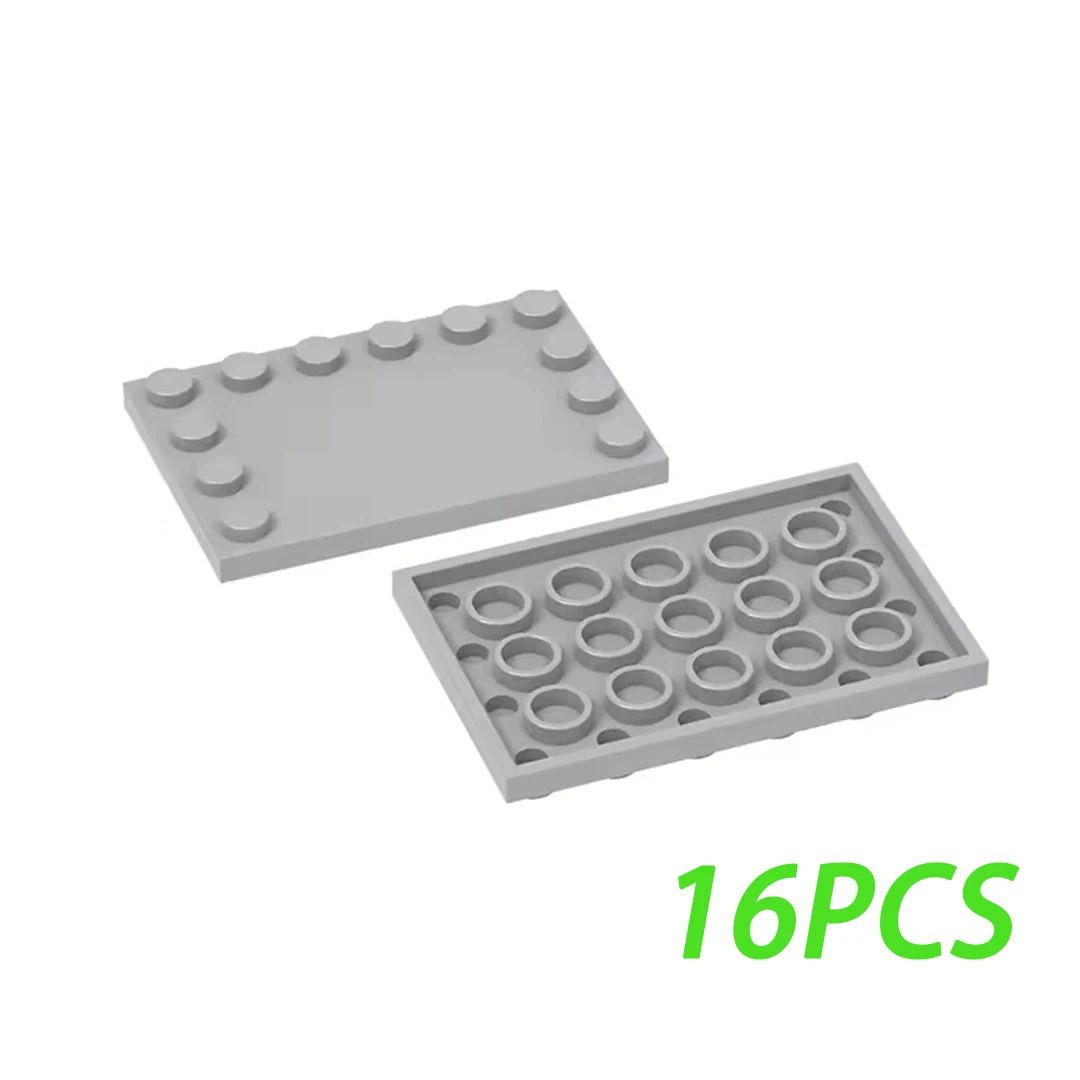 Building Blocks 6180 MOC 4x6 Edge with Granular Light Panel Assembles Bricks Toys Parts Tile Plate Base 50g/16PCS
