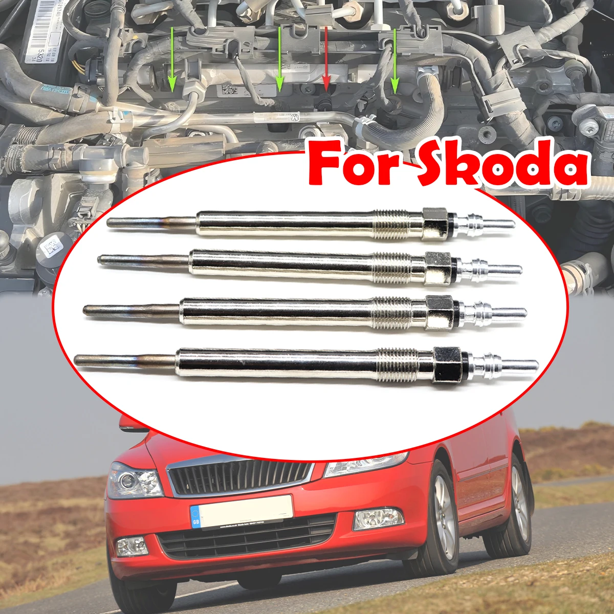 4PCS For Skoda Fabi… - image