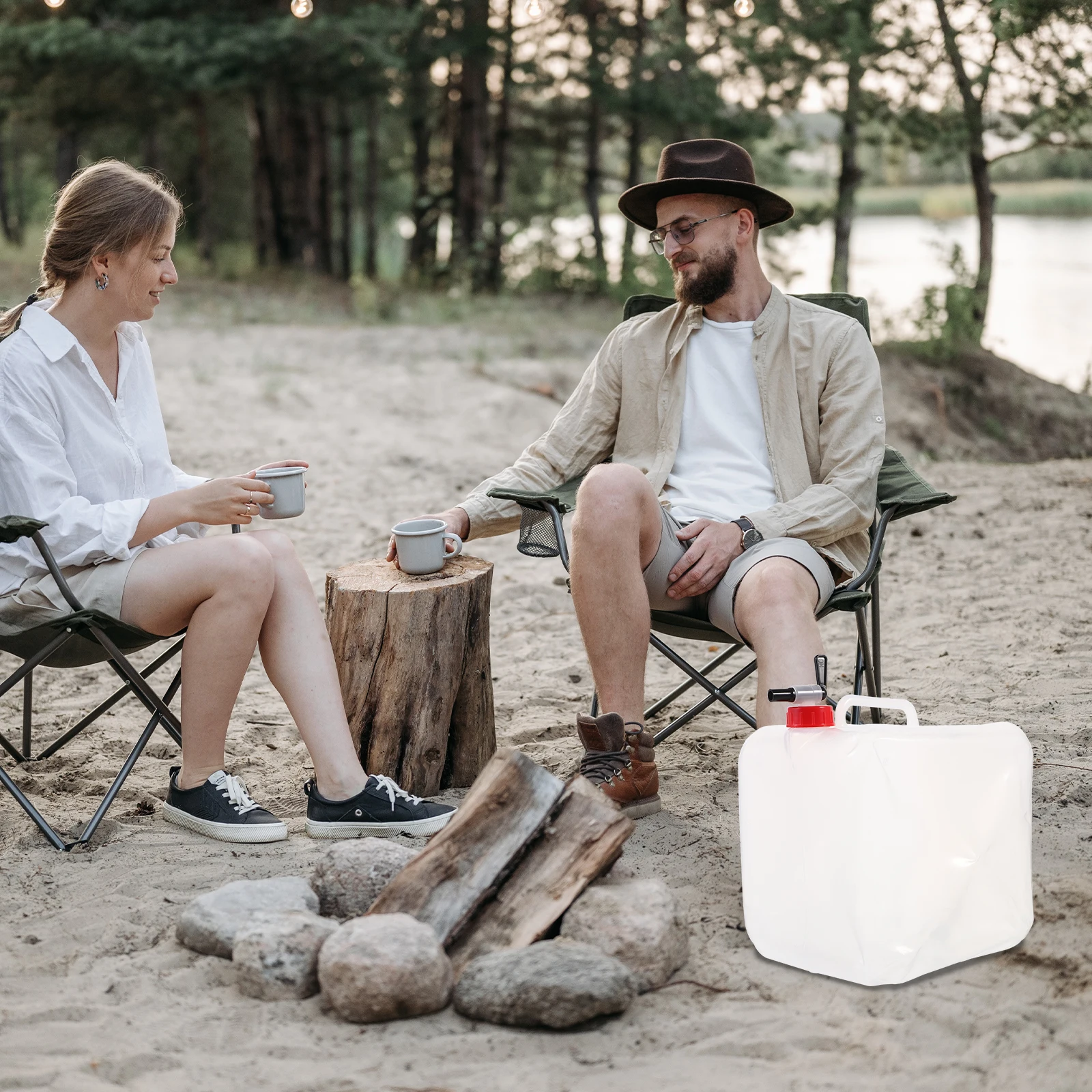 

2pcs 10L Portable Water Bucket Large Capacity Collapsible Camping Outdoor Foldable Bucket Durable Water Container Travel Fishing