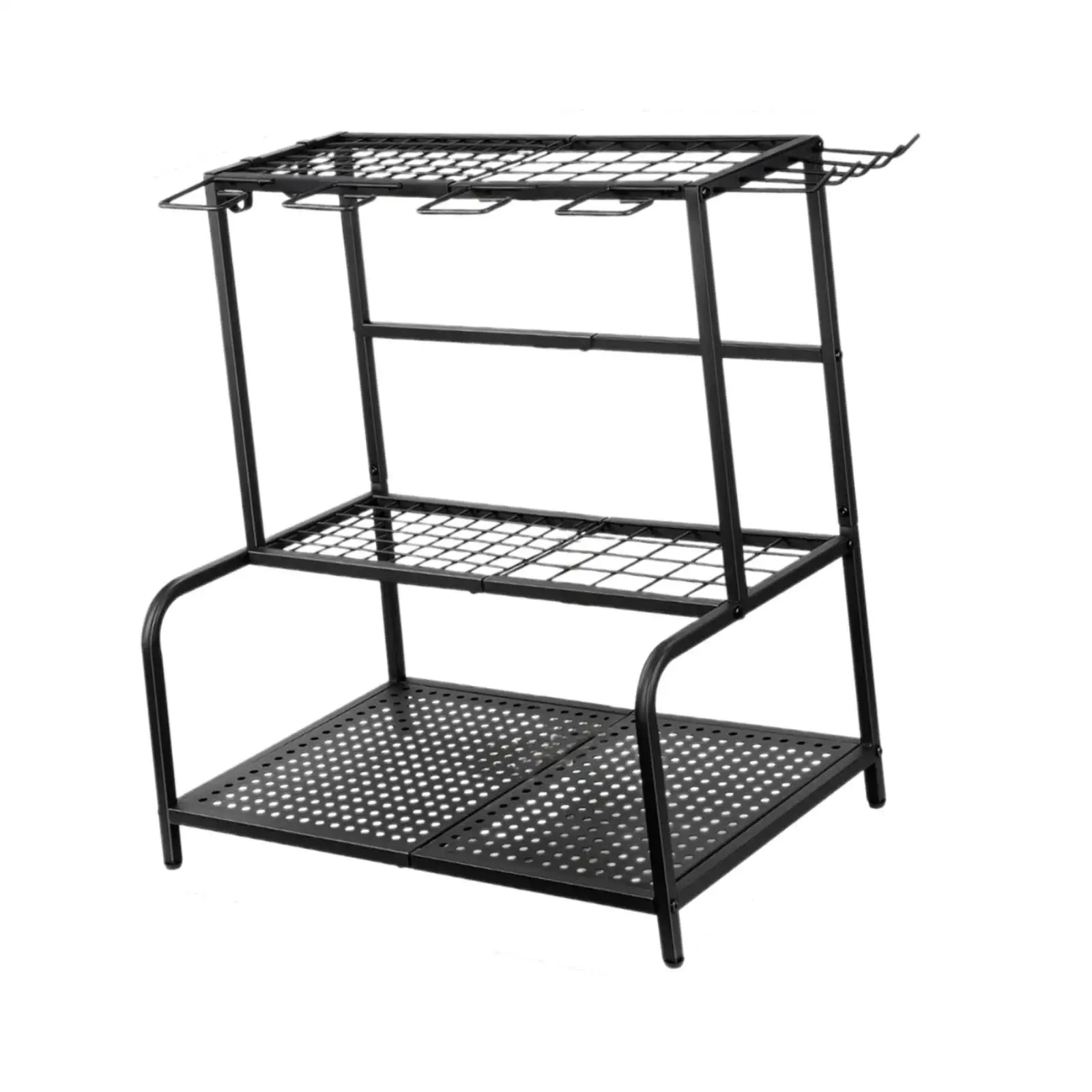 

Garden Tool Organizer with Hooks Rack for Garage for Indoor Home Workshop