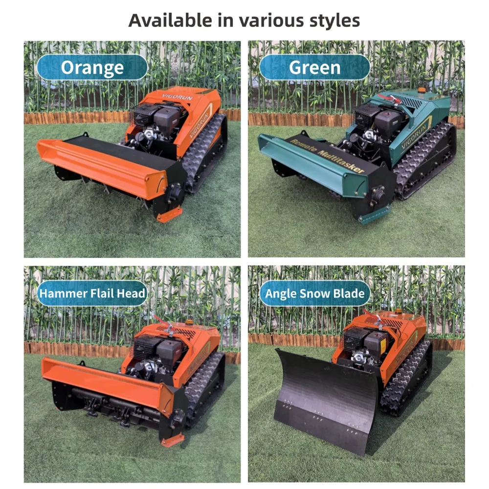 Agricultural ic  Mower Hybrid Long Distance RC Works on 40° Slopes Wetlands Orchards & Riverbanks