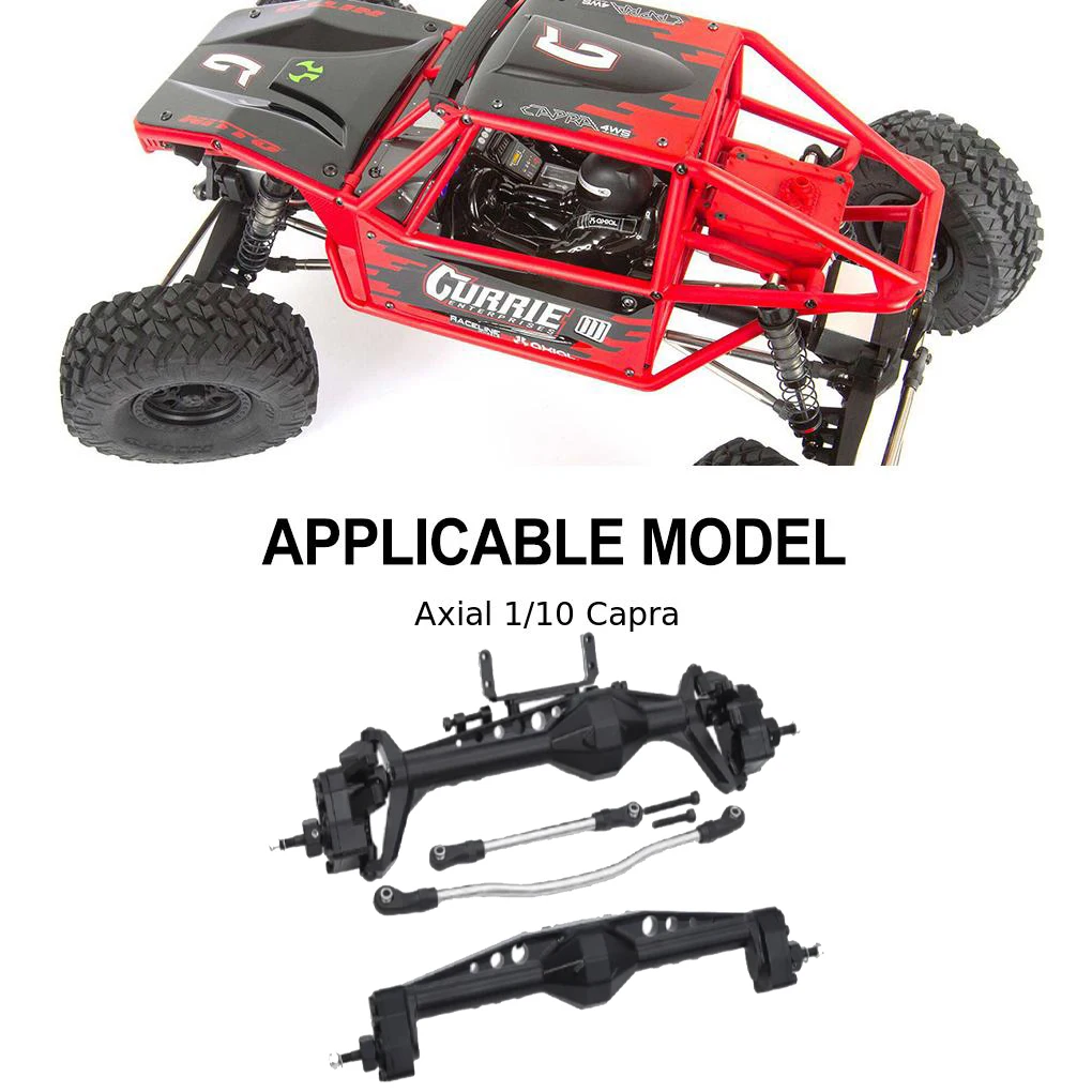 

1/10 Front Rear Axle RC Upgrade Part Aluminum Alloy Complete Rc Front Rear Axle For Axial Capra RC Car Part RC Car Accessories