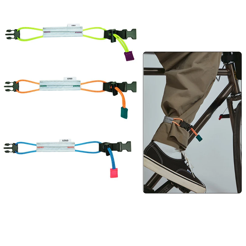 Mountain Road Bike Leggings Reflektierende Reiten Tie-Tie Hosen Gürtel Nacht Radfahren Schlauch Schnalle Riemen Reit Ausrüstung – Detail 1
