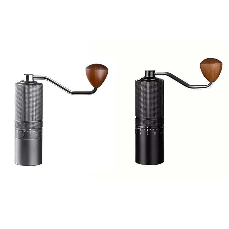 Abxh moedor de café portátil mão moedor manual moer máquina moinho com posicionamento rolamento duplo