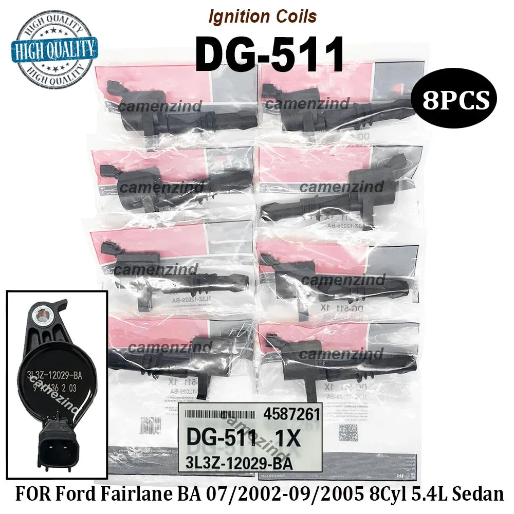 

NEW 8PCS Ignition Coils DG-511 F150 Expedition DG511 5C1584 FD508 UF537 3L3Z12029BA 3L3E12A366CA Car Accessories