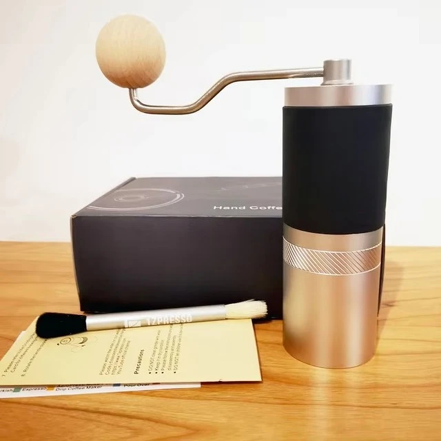 

1ZPRESSO JX Ручная кофемолка для эспрессо 48 мм с шестигранной головкой из нержавеющей стали, конические заусенцы, портативная ручная мельница, быстрая разборка