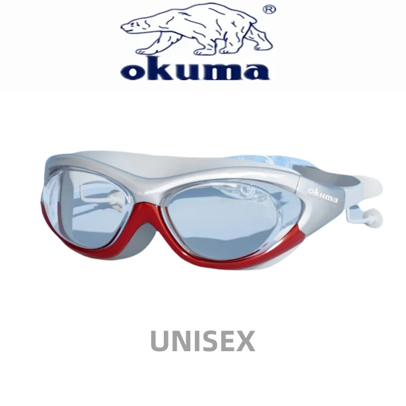 Okuma's new swimming goggles are unisex, waterproof and anti fog, with high-definition vision and comfortable wearing view 6
