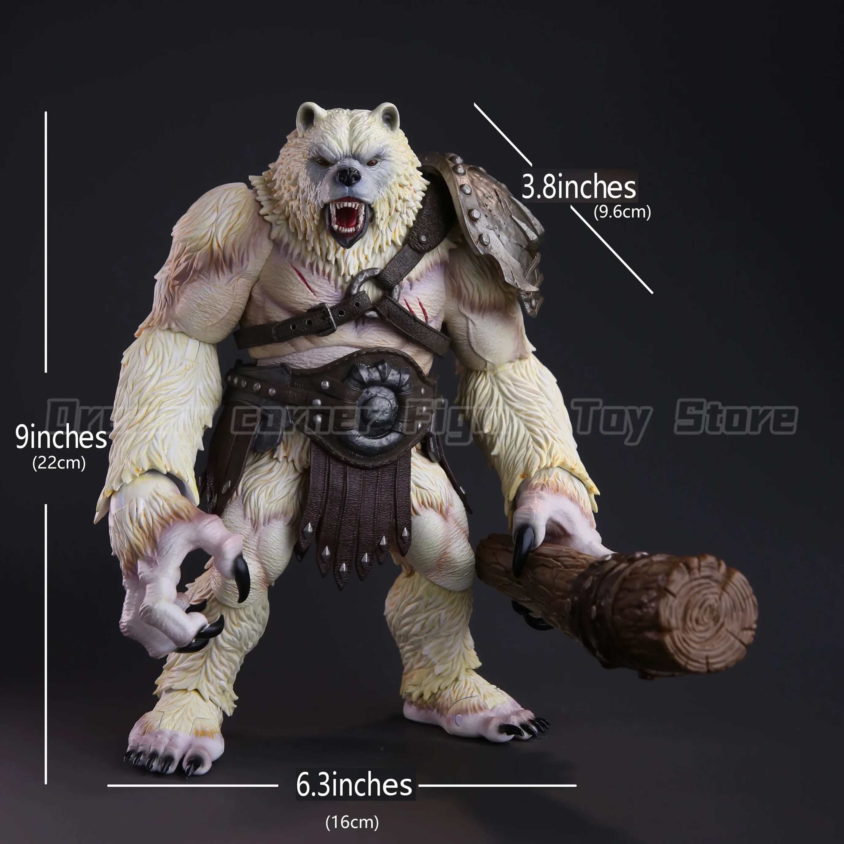 【متوفر】ألعاب الذاكرة الأصلية سلسلة مغامر الدب الأبيض نسخة درع عمل نموذج لجسم لعبة المجموعة