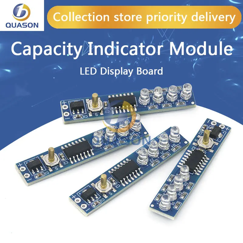 1S/2S/3S/4S Lithium Battery Capacity Indicator LED Display Board Power Level Indicator For 18650 Lithium Battery DIY