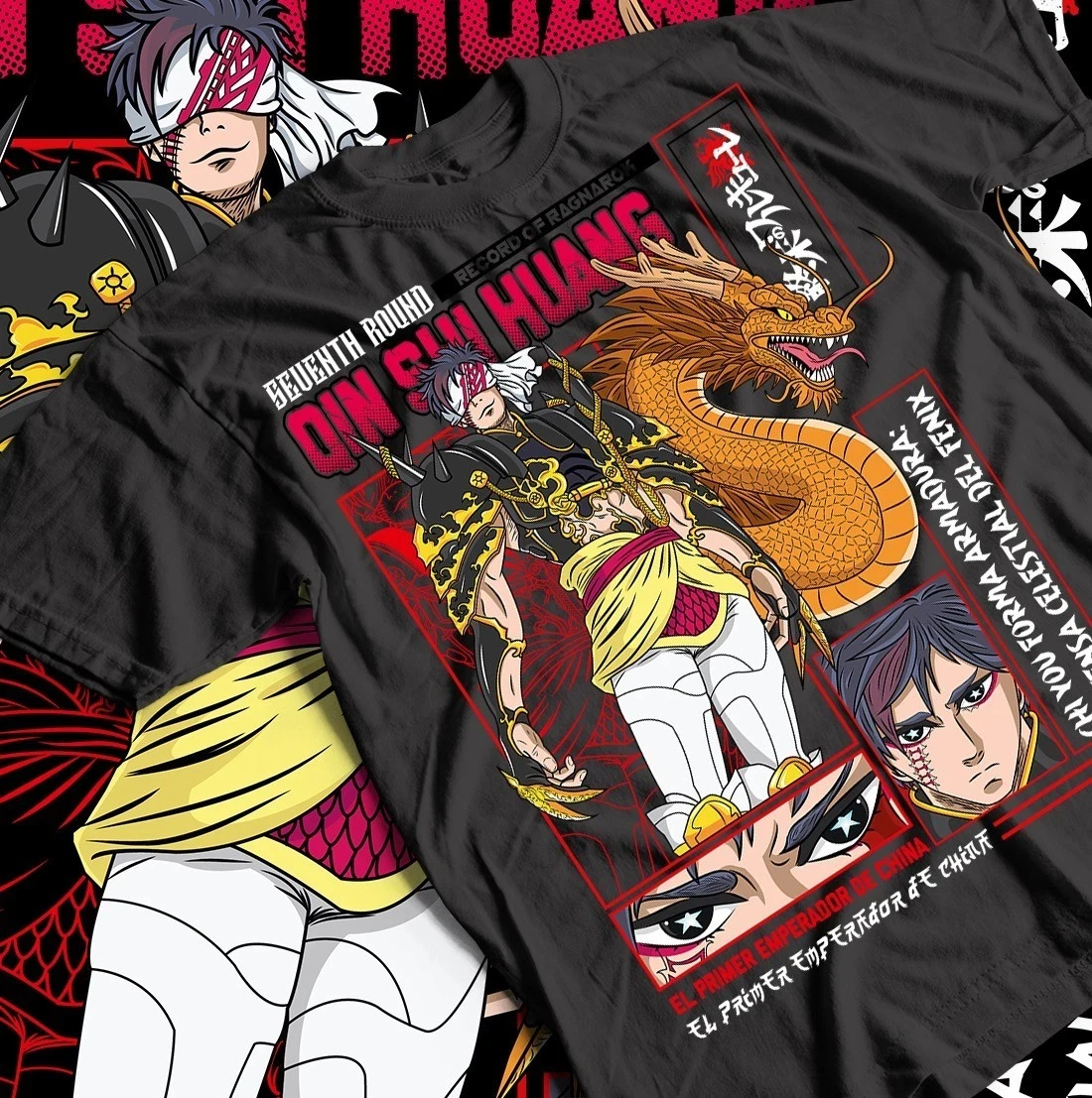 Gran oferta de verano Shuumatsu No Valkyrie-Camiseta de Qin Shi Huang, camiseta Unisex de manga corta con cuello redondo para hombre