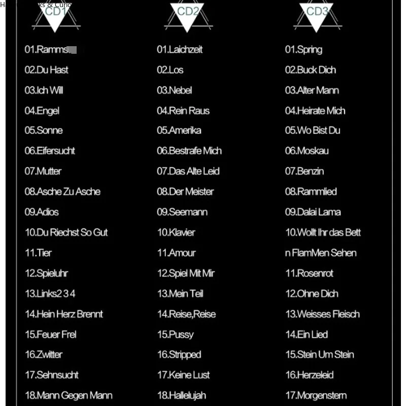 معدن صناعي ألماني ثقيل، فرقة معدنية صناعية ألمانية، 3 أقراص مضغوطة، قرص مضغوط معدني، سجل فينيل معدني، قرص مضغوط معدني ثقيل، موسيقى الروك #2