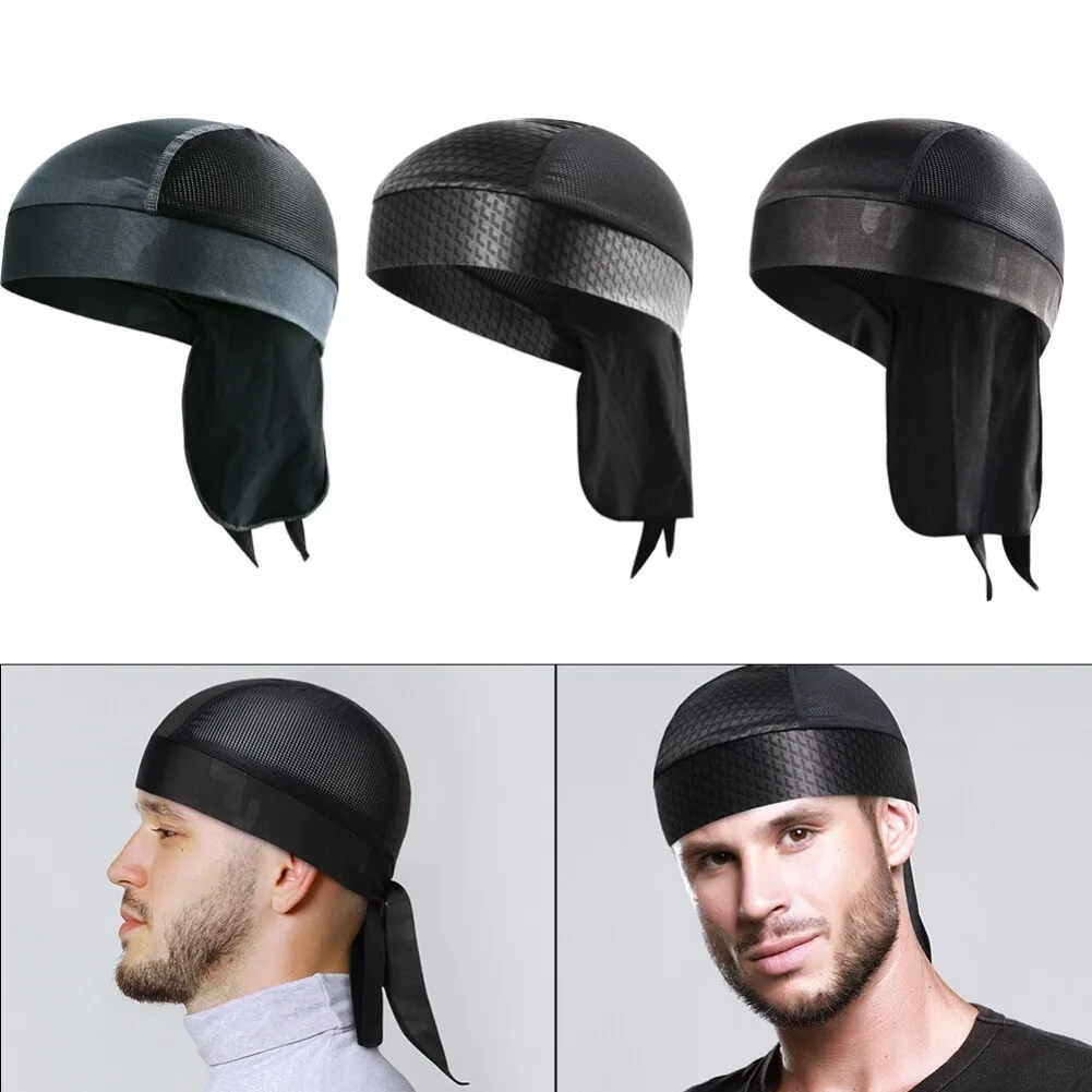العرق فتل قبعة صغيرة دو خرقة الندى خرقة رئيس التفاف قبعة الجمجمة الهيب هوب قبعات القراصنة قبعة خوذة بطانة مكافحة عرق قبعة للرجال والنساء
