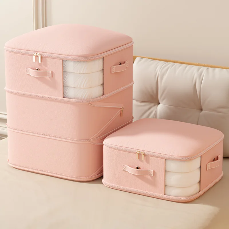 

Large Capacity Compression Storage Bag Transparent Window Foldable Expandable Organizer Clothes Blankets Pillows Cushions Bags