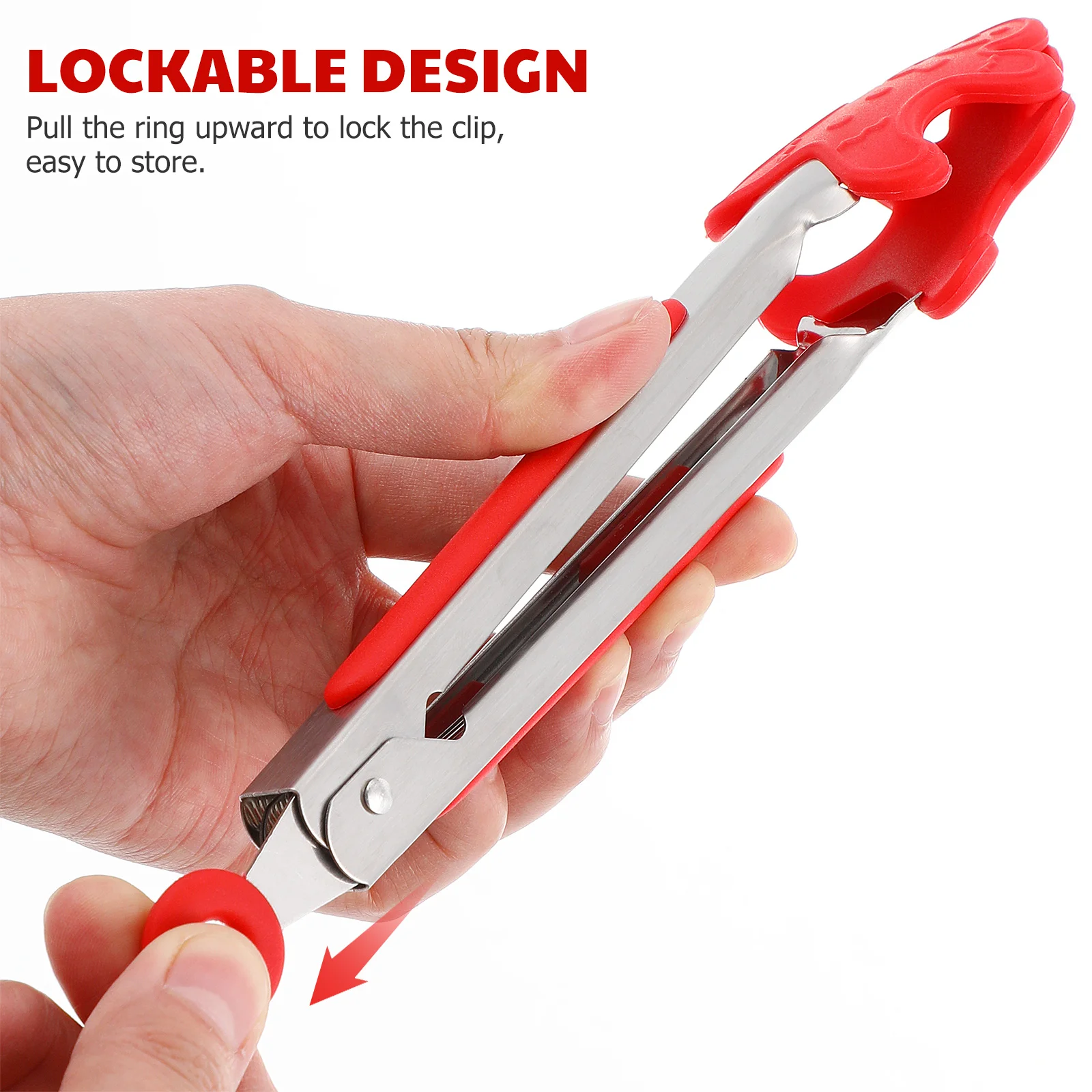 

3Pcs Heat Resistant Food Tongs Non-Slip Silicone Tip Tongs for Kitchen Cooking Serving Bbq Toasts Pastries and Appetizers