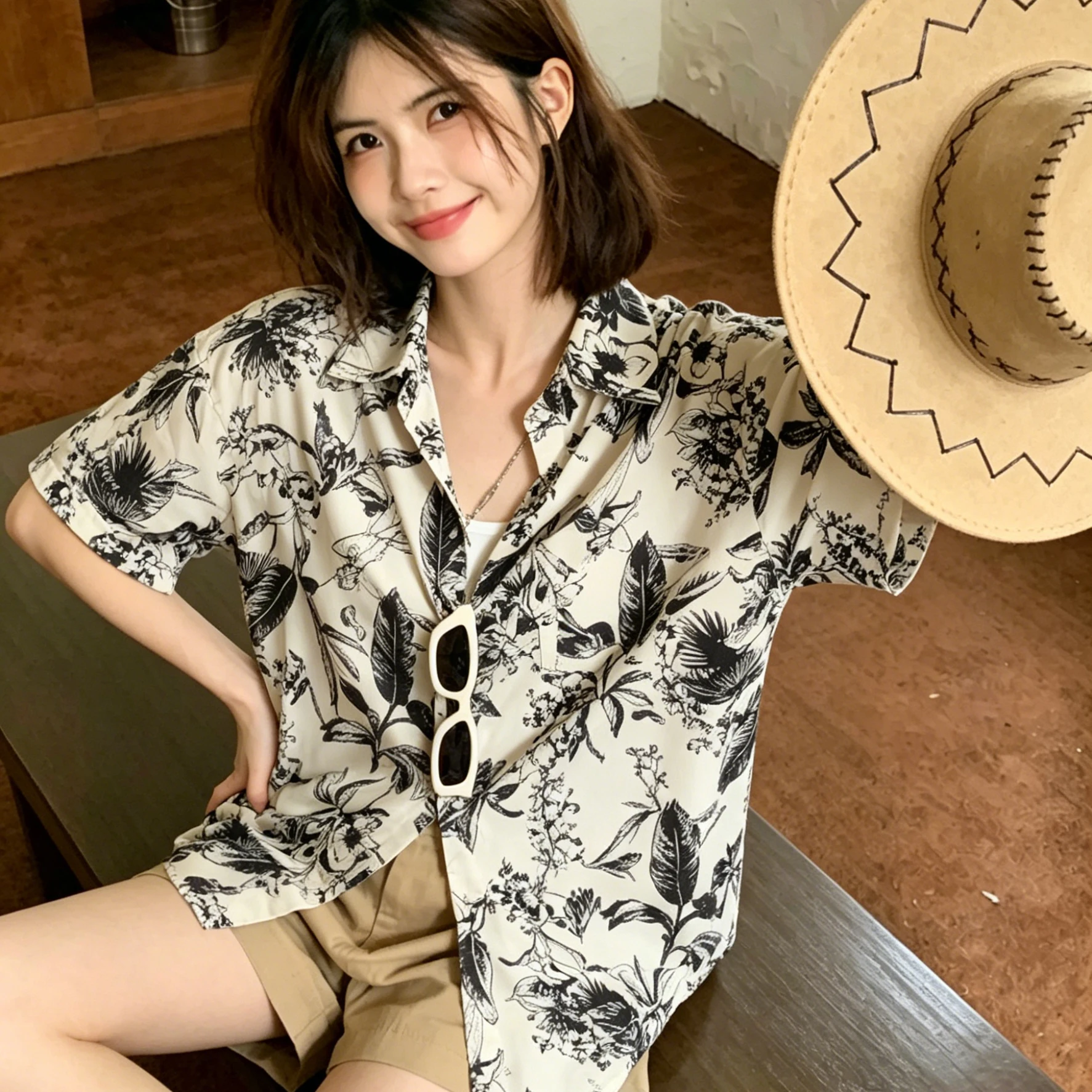 Sommer 2026 Blumendruck Kurzar – Vintage Hawaiian Floral Shirt Bewertung und Preis