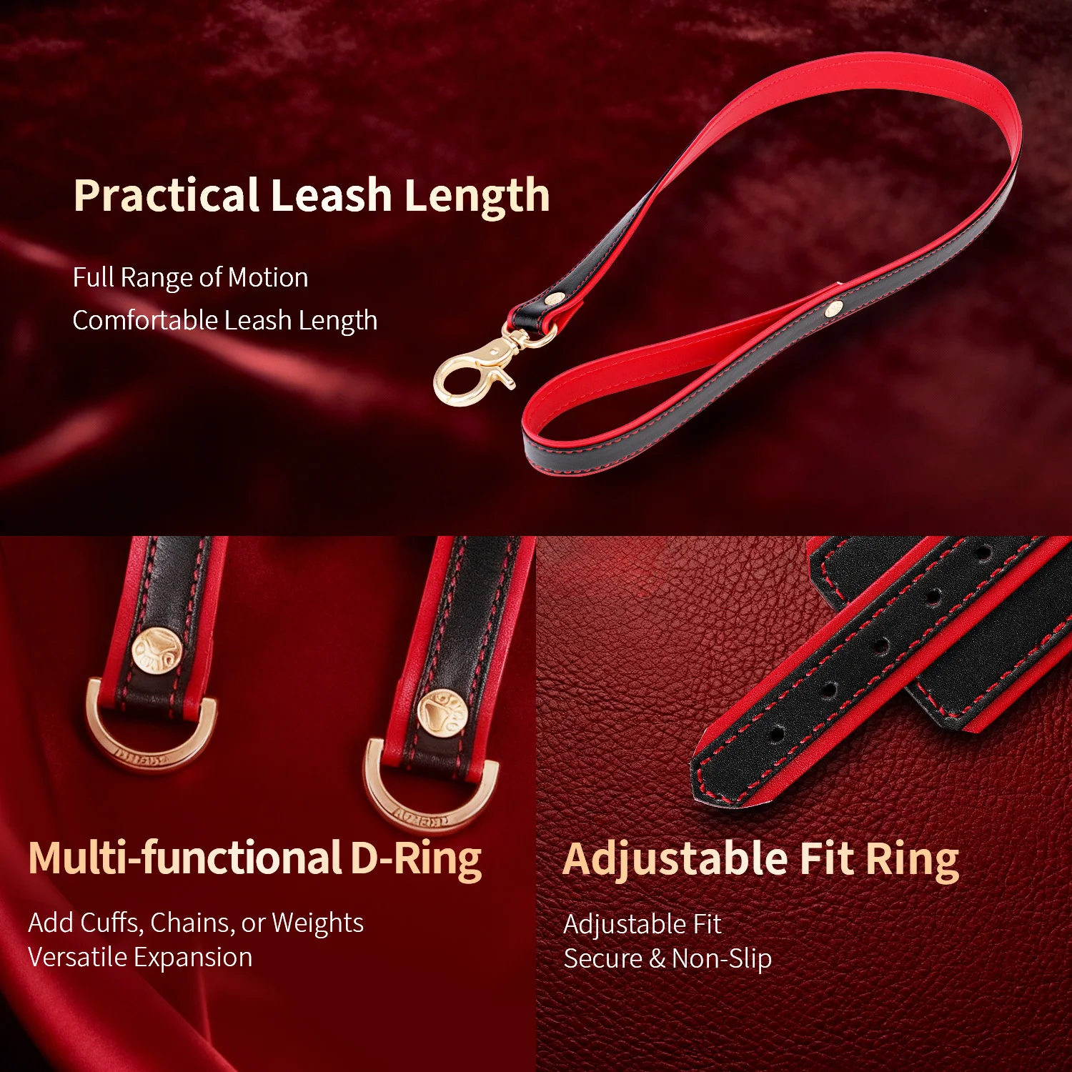 SHAZ Male Scrotum Restraint Chain Belt Leather Bondage Harness Adjustable Testicle Strap BDSM Adult Couple Game Sex Toys for Men view 3