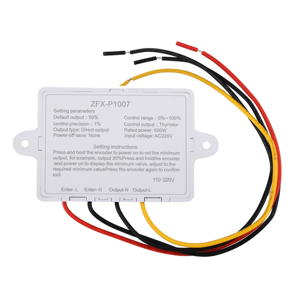 ZFX-P1007 500W Adjustable AC 220V Fan Switch Speed Controller Digital Display Motor Reducer Speed Regulator Speed Control Device