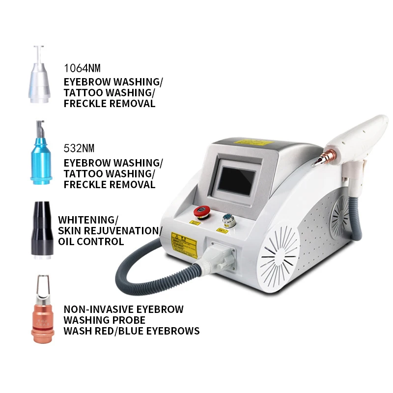 Hot Sale Q Switch ND Yag Laser Device Tattoo Spot Removal Machine Carbon for Carbon Peeling and Pigmentation 1320 1064 532nm