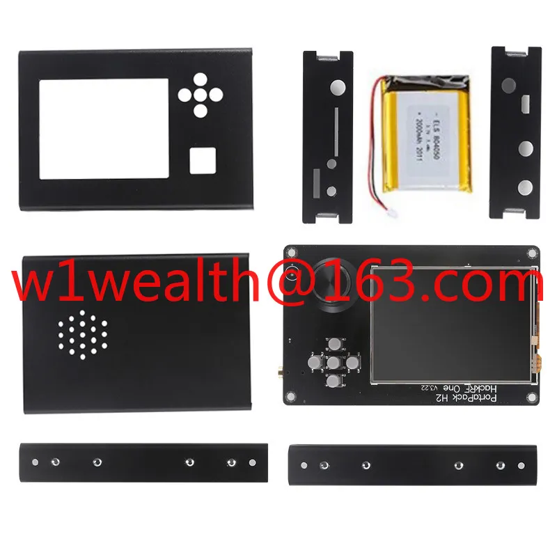 PORTAPACK H2 + HACKRF One Control SDR Radio H2 Screen and Aluminum Case