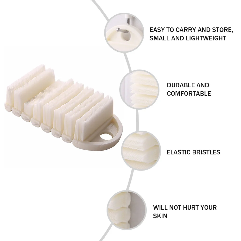 

Nail Brush Finger Cleaning Tool For Fingernail Scrub Manicure Pedicure Dust Removal Soft Bristles Baby Nail Cleaner Toe