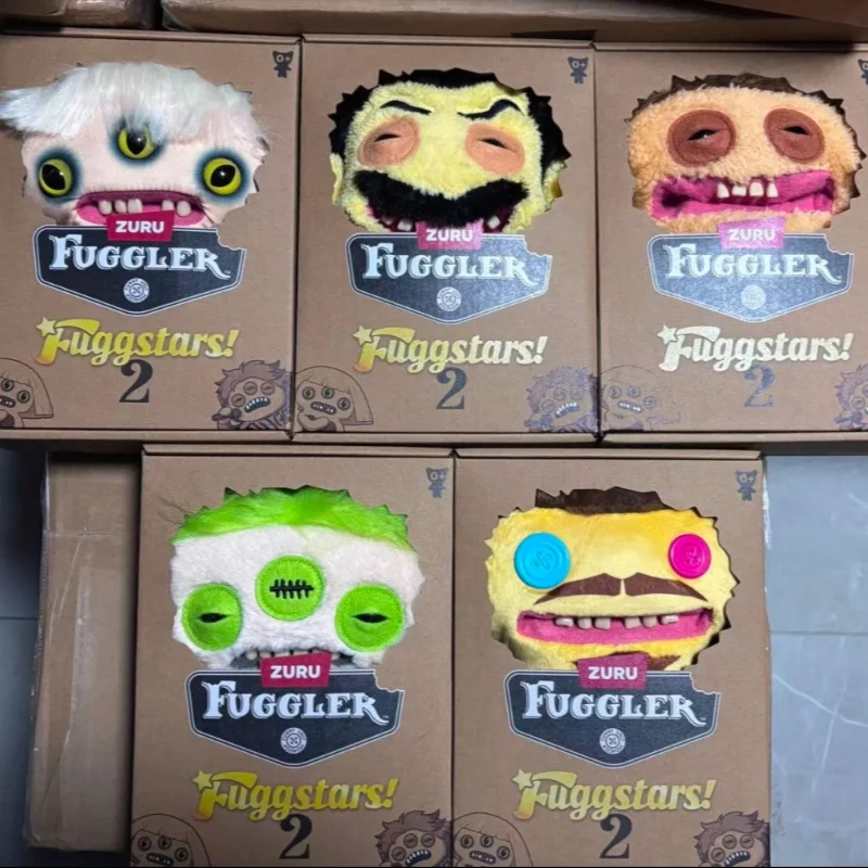 New Genuine Fuggler Funny Ugly Monster Fuggstars Series Second Generation 23cm Tooth Monster Toys Plush Doll Star Singers Gifts