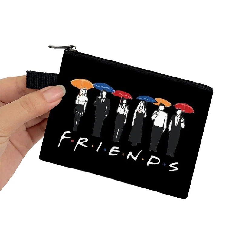 Friends Print Geldbörse CENTRAL PERK Kleine Geldbörsen Schlüssel Kreditkarte Kopfhörer Halter Harajuku Münze Geld Tasche Reißverschlusstasche – Detail 2