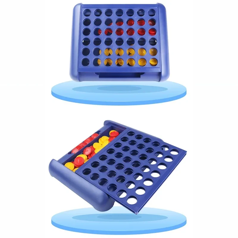 Klassisches Familien-Partyspiel, faltbares Connect-4-in-a-Line-Brettspiel, frühpädagogisches Puzzle, Denkspiel für Kinder, Denktrainingsspielzeug – Detail 9