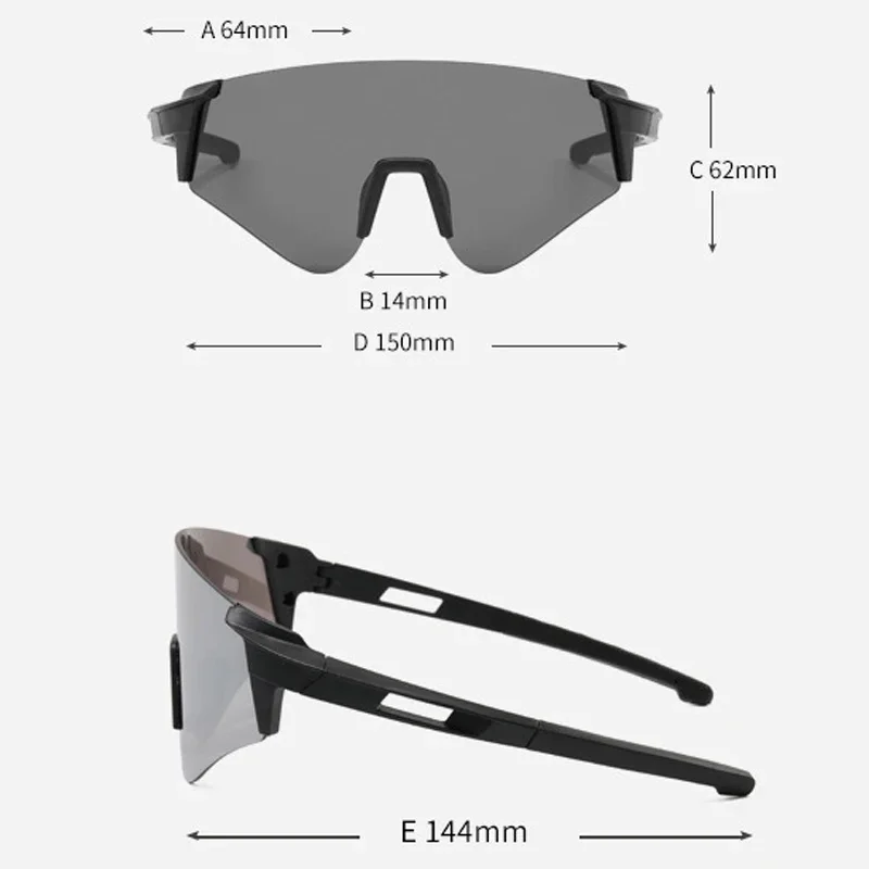 Colorful Cycling Glasses Men And Women Sunglasses Outdoor Sports Goggles Cycling Windproof Sand Large Frame 04