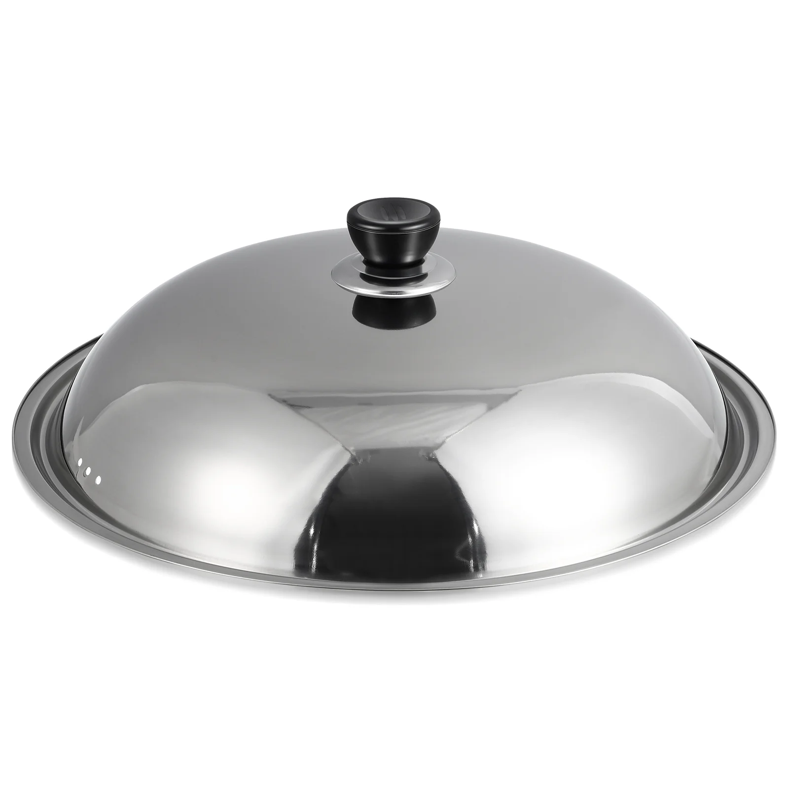 

Steel Pan Safe Cover Lids Wok with Cooking Tool Kitchen Gadget Anti Oil Splashing Stainless